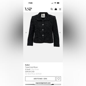 ba&sh Black and Silver Women's Blazer